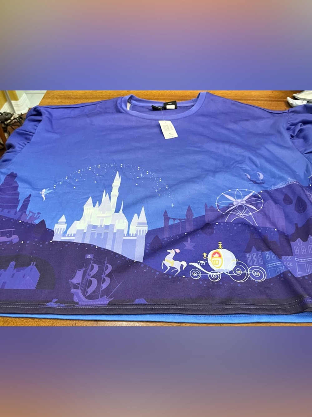 Disney & Her Universe Collab Purple Princess Castle Pull Over